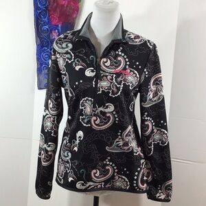 Odd Molly zip neck pullover top M